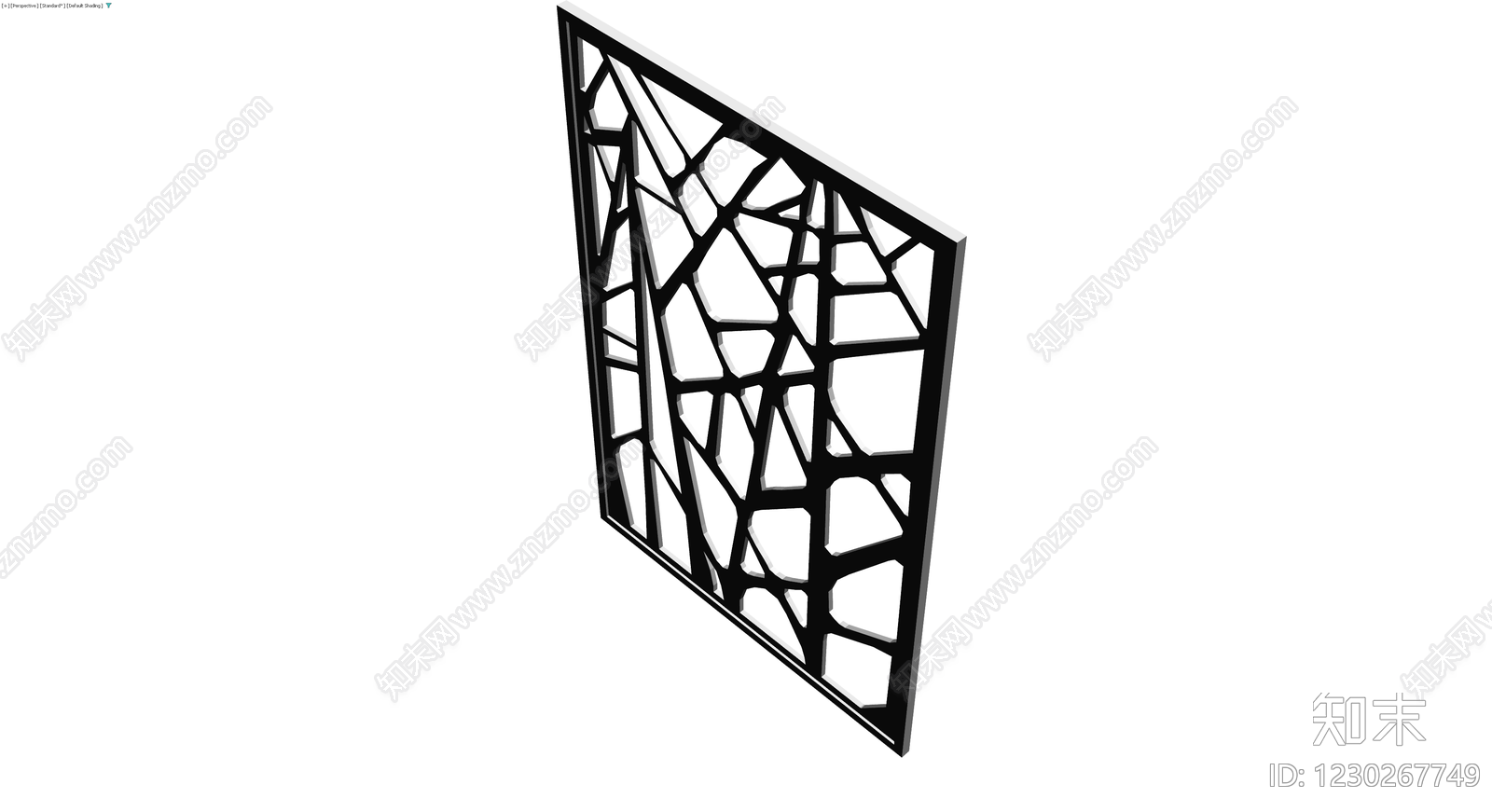 镂空装饰隔断板3D模型下载【ID:1230267749】