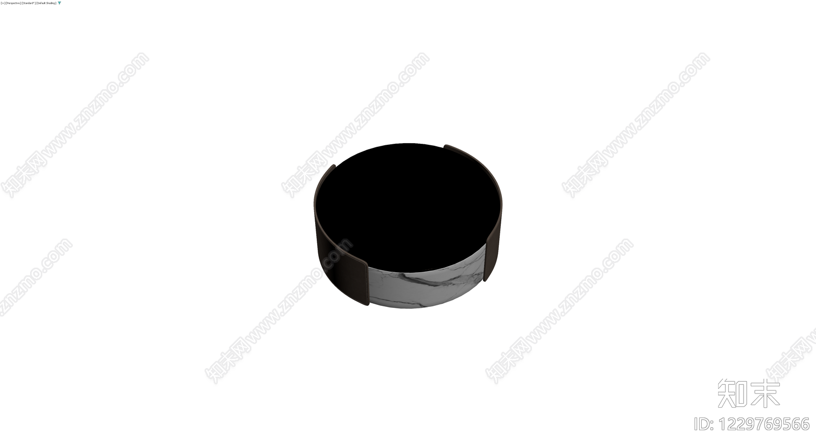 大理石底座皮革矮凳3D模型下载【ID:1229769566】