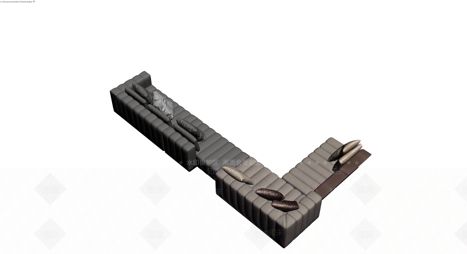 多色L型组合沙发3D模型下载【ID:1229877503】