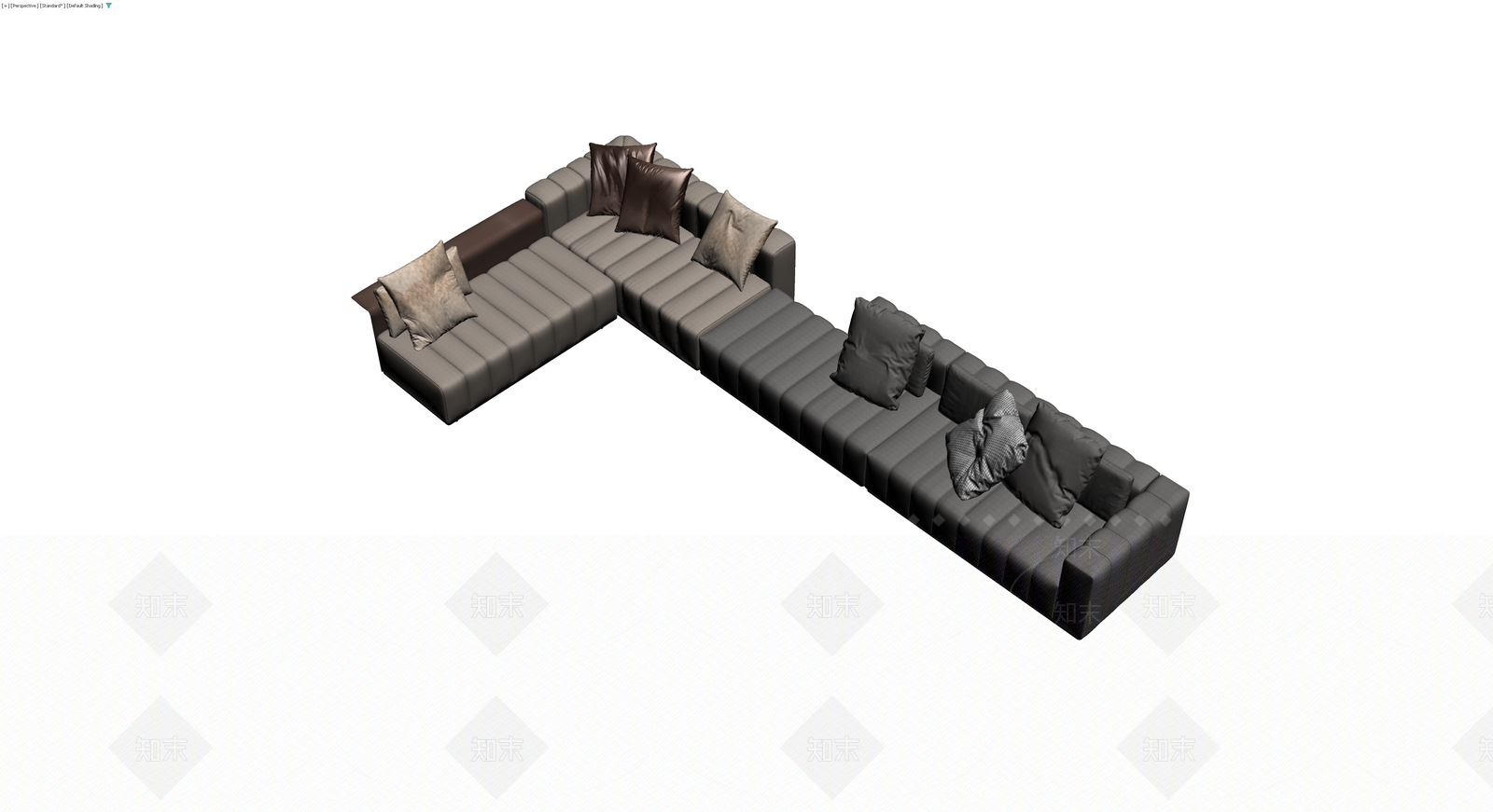 多色L型组合沙发3D模型下载【ID:1229877503】