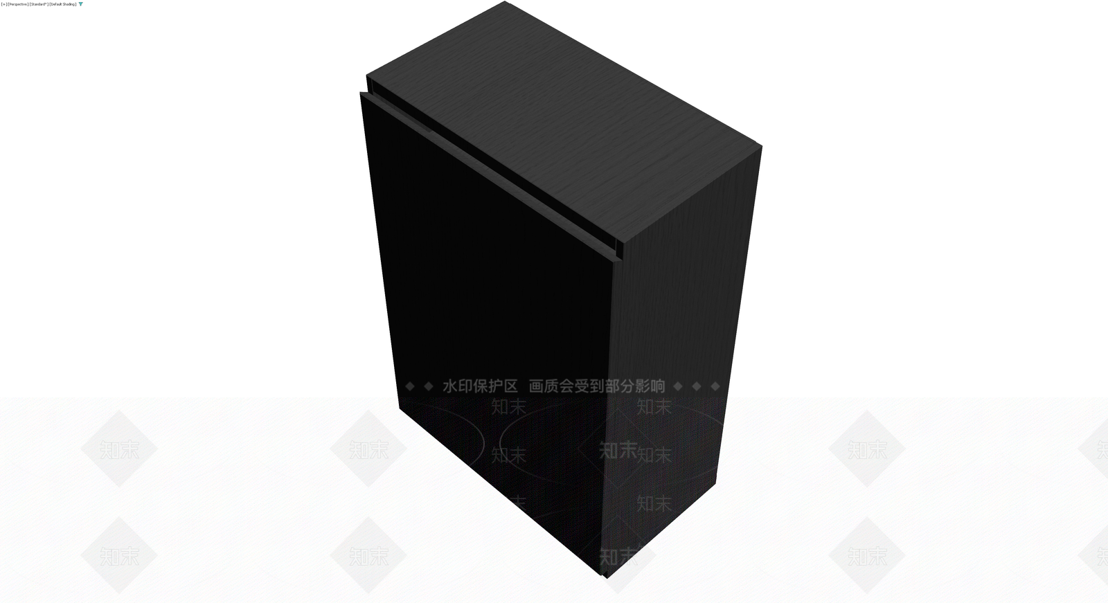 黑色木纹高柜模型3D模型下载【ID:1230116645】