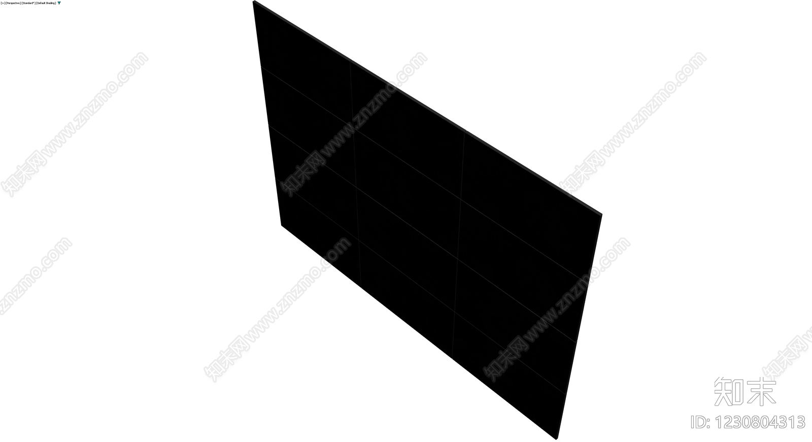 黑色纹理铺装模块3D模型下载【ID:1230804313】