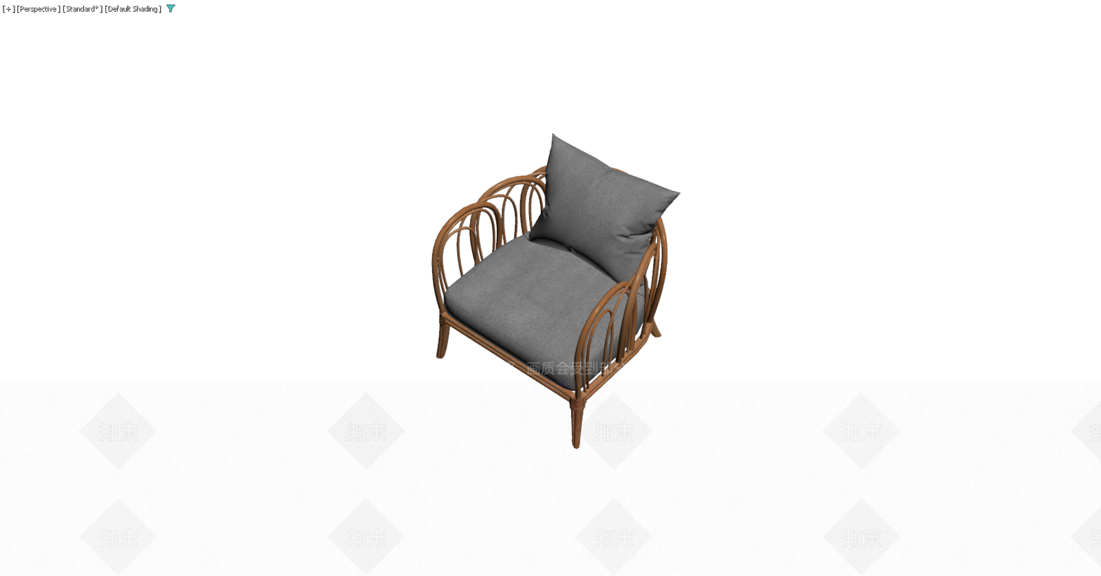 藤编单人沙发3D模型下载【ID:1229580022】