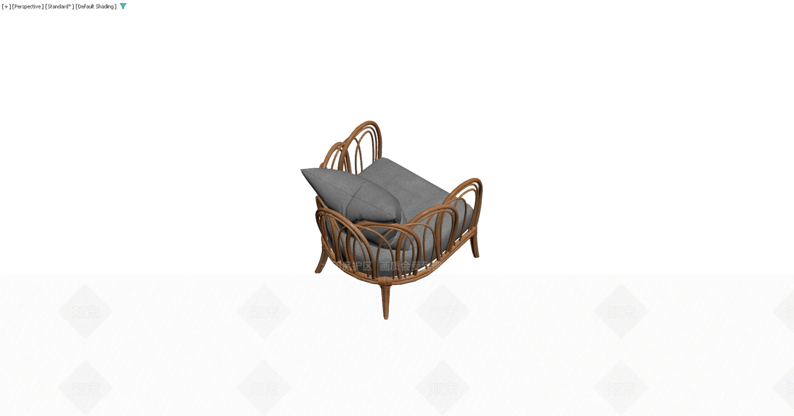 藤编单人沙发3D模型下载【ID:1229580022】