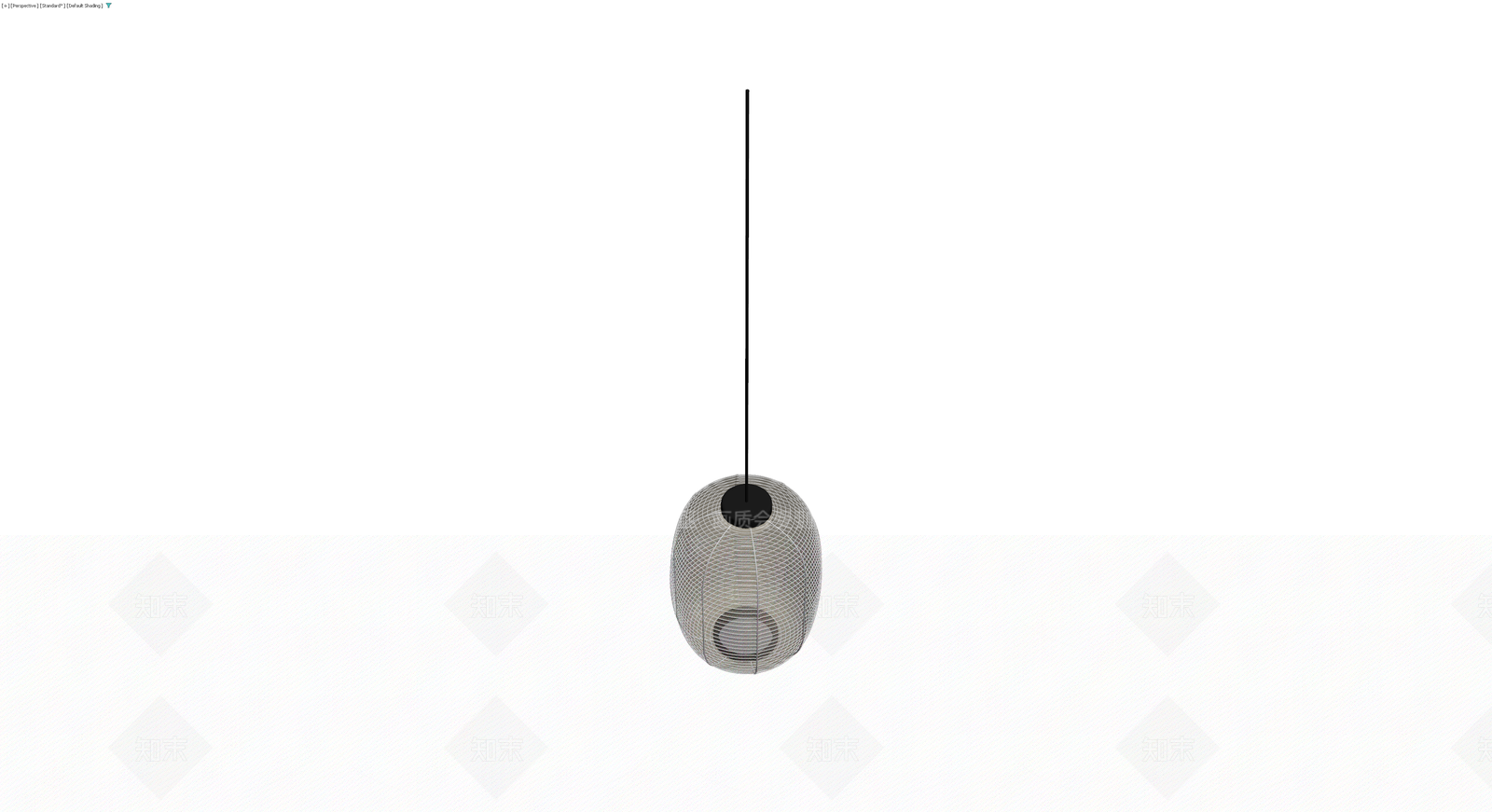 日式纸灯笼吊灯3D模型下载【ID:1229888495】