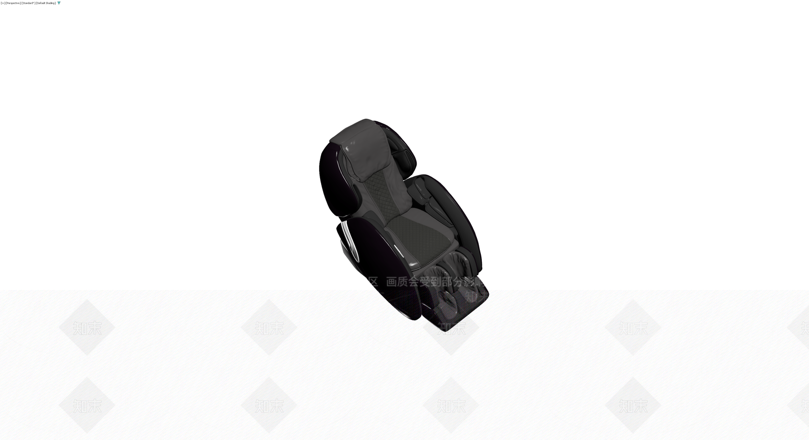 深灰色豪华按摩椅3D模型下载【ID:1230760174】
