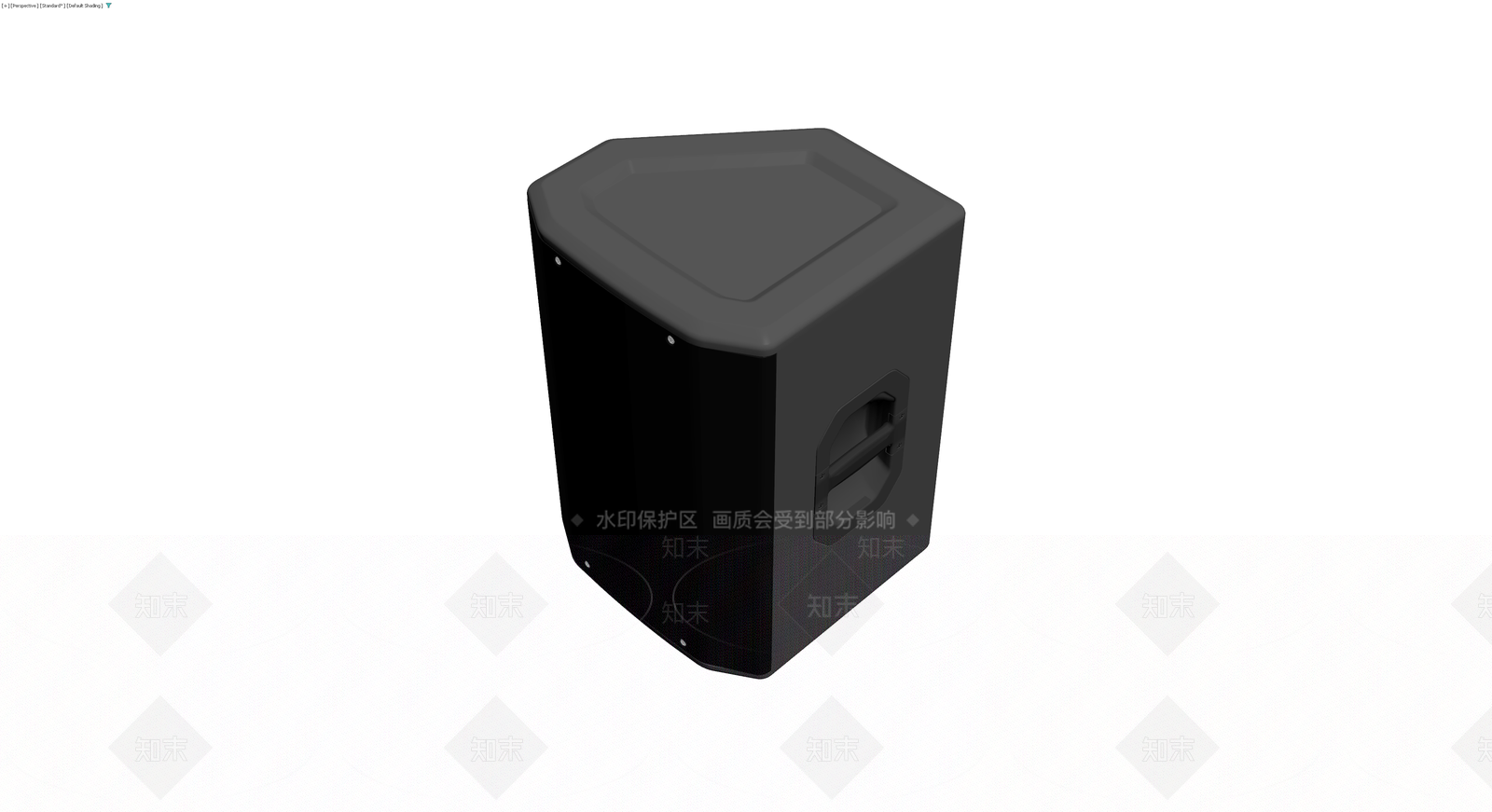 黑色户外垃圾桶3D模型下载【ID:1229904990】