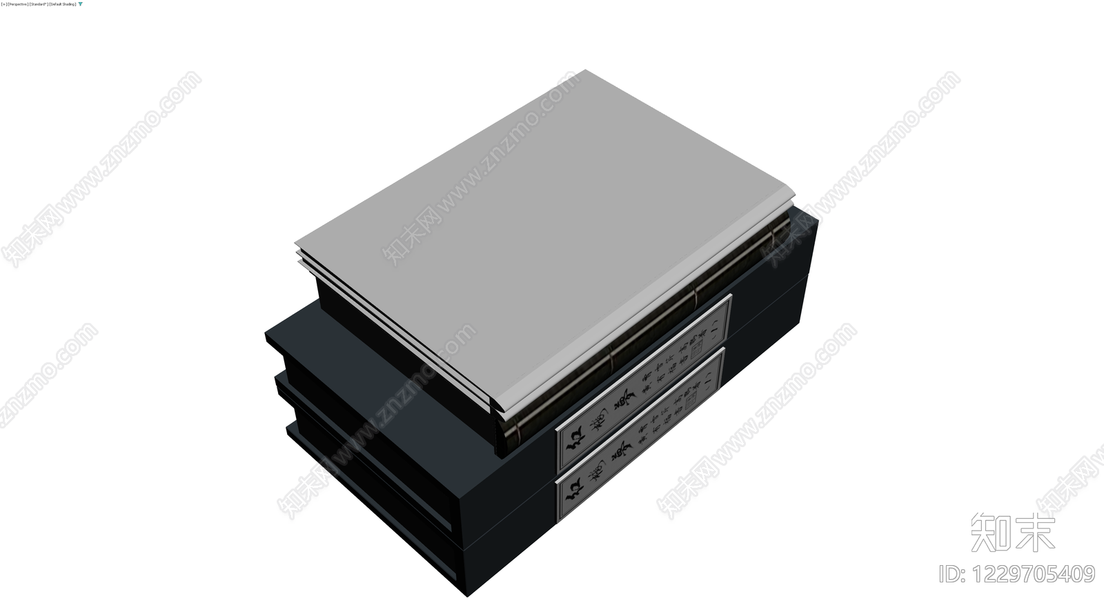 线装书《红楼梦》组合3D模型下载【ID:1229705409】