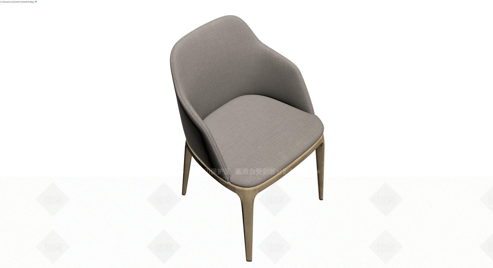 现代布艺软包餐椅3D模型下载【ID:1230144208】