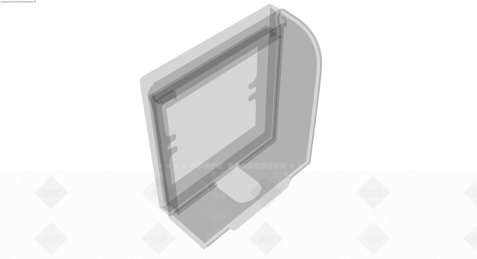 灰色3D显示器模型3D模型下载【ID:1230646548】