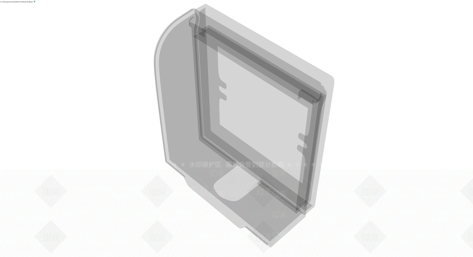 灰色3D显示器模型3D模型下载【ID:1230646548】