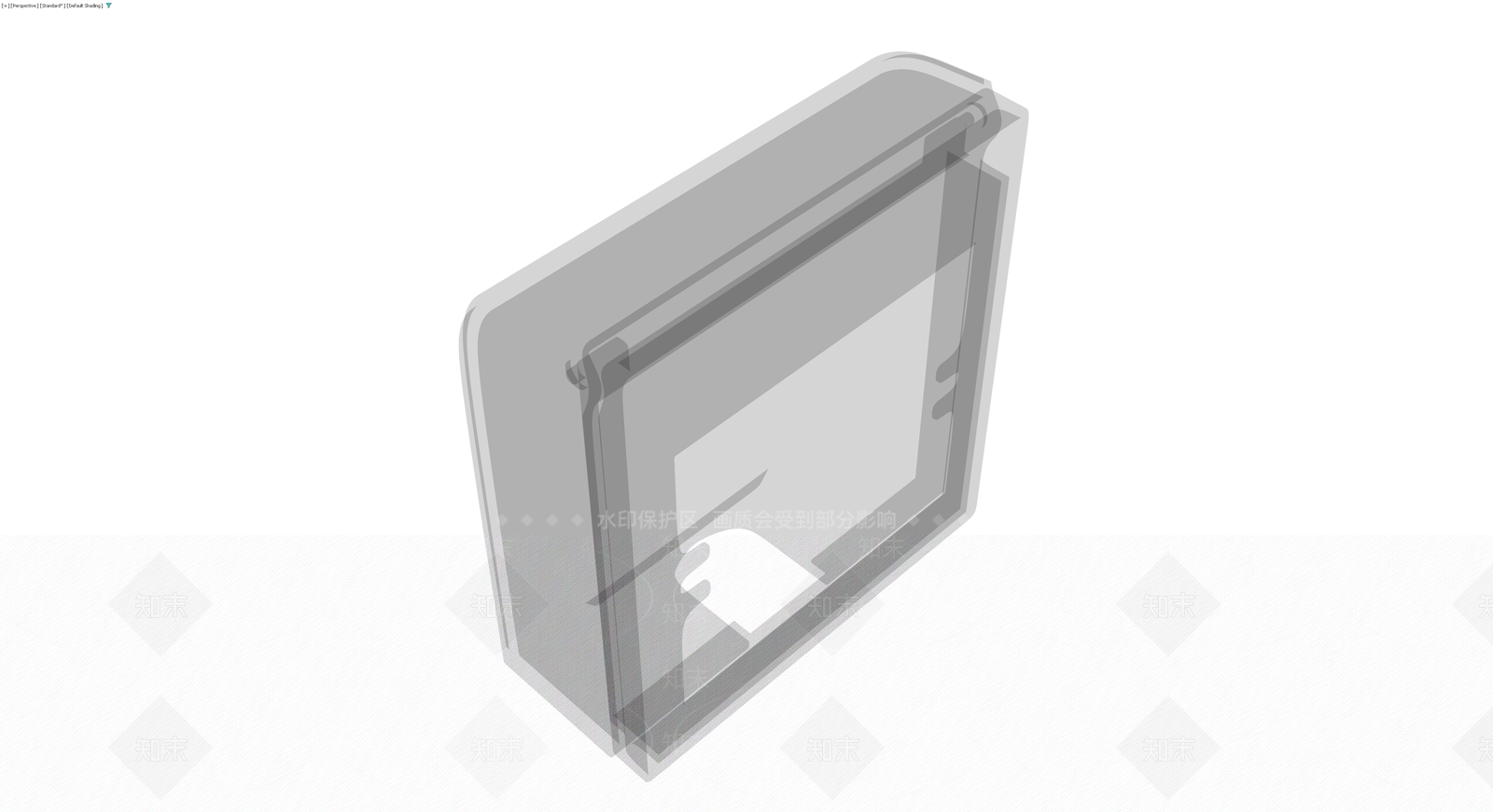 灰色3D显示器模型3D模型下载【ID:1230646548】