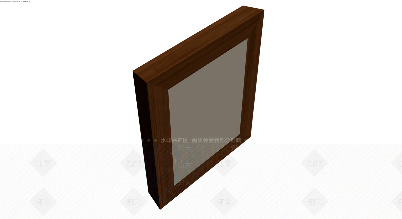 深木色带框镜子3D模型下载【ID:1230177194】