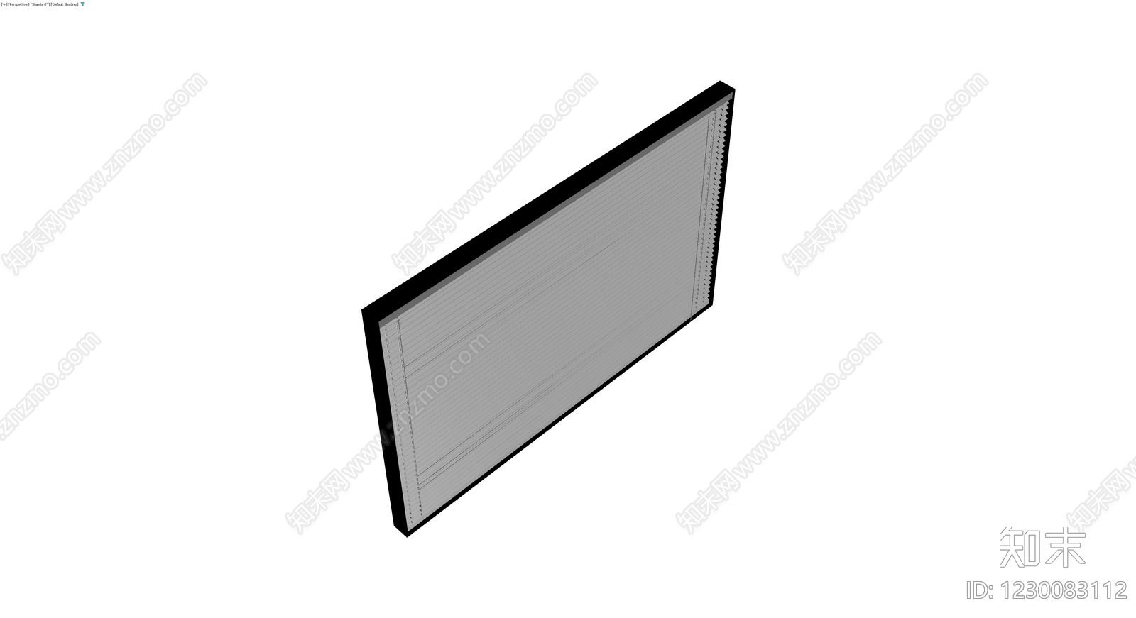 灰色百叶窗组件3D模型下载【ID:1230083112】
