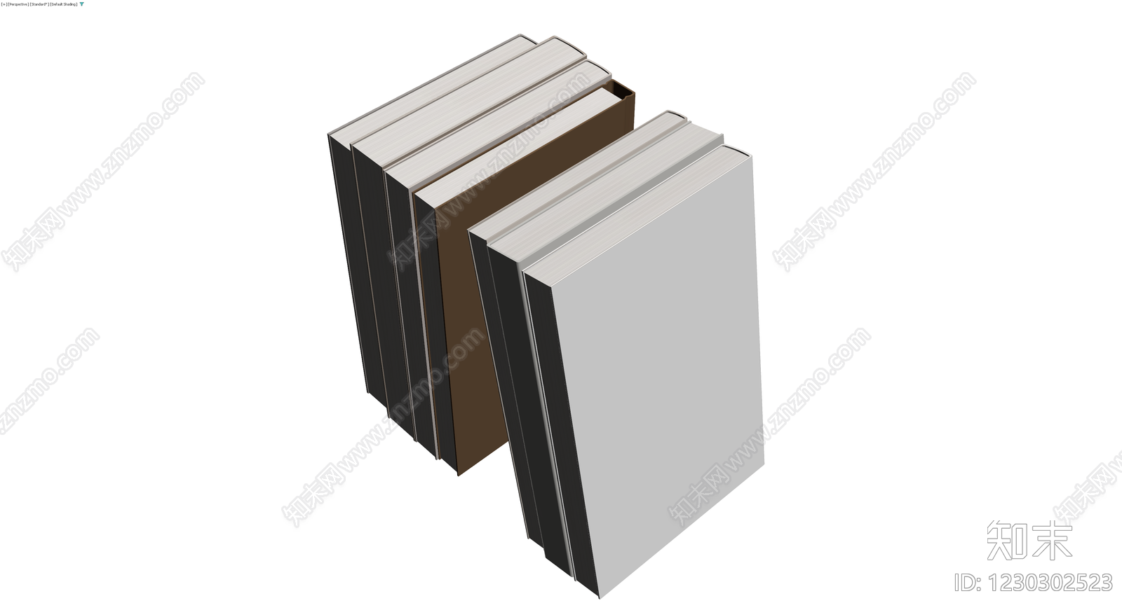 书籍组合模型3D模型下载【ID:1230302523】