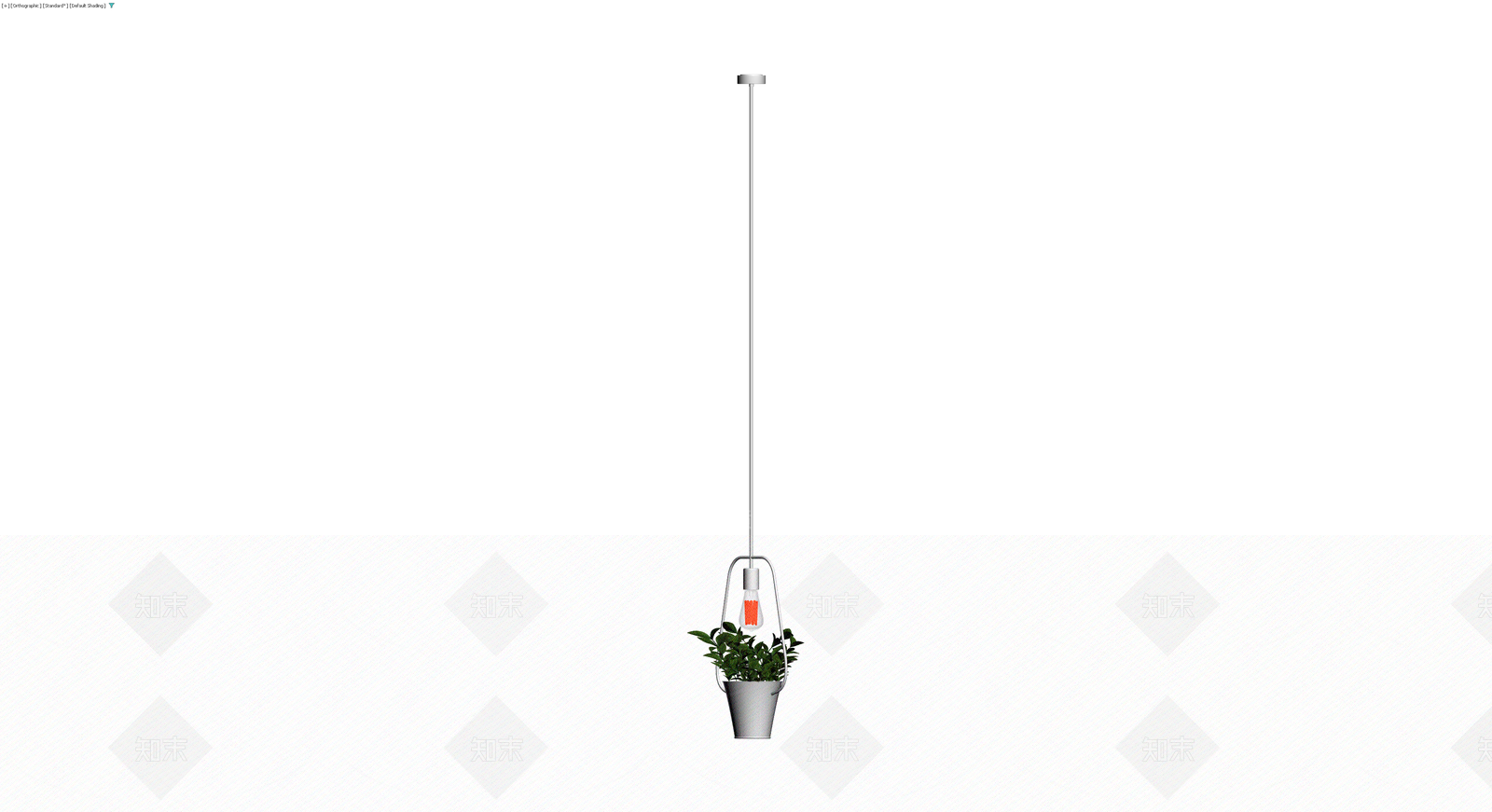 带植物吊灯组合3D模型下载【ID:1230599916】
