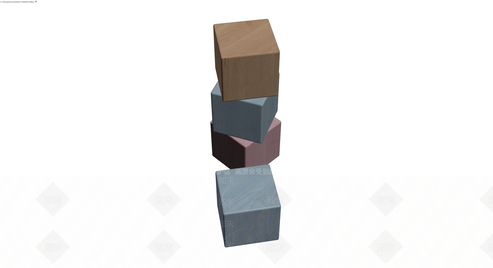彩色木质积木堆叠组合3D模型下载【ID:1230735544】