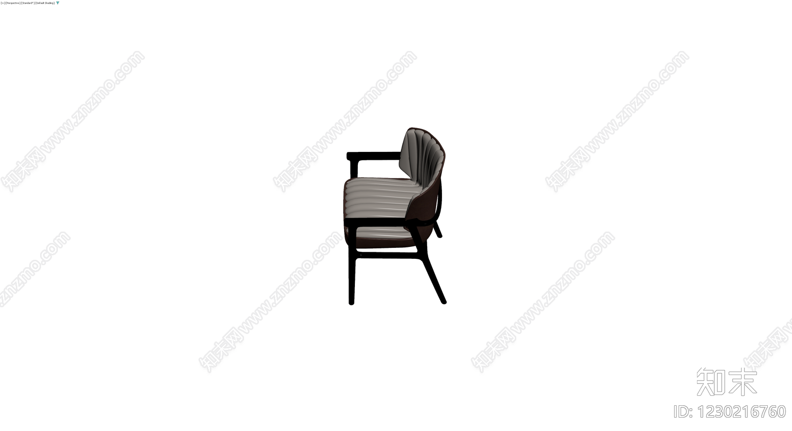 现代软包扶手椅3D模型下载【ID:1230216760】