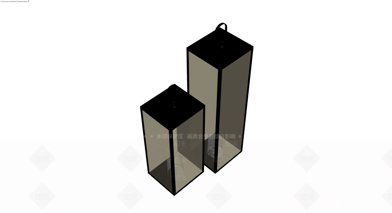 双体玻璃烛台组合3D模型下载【ID:1230619865】