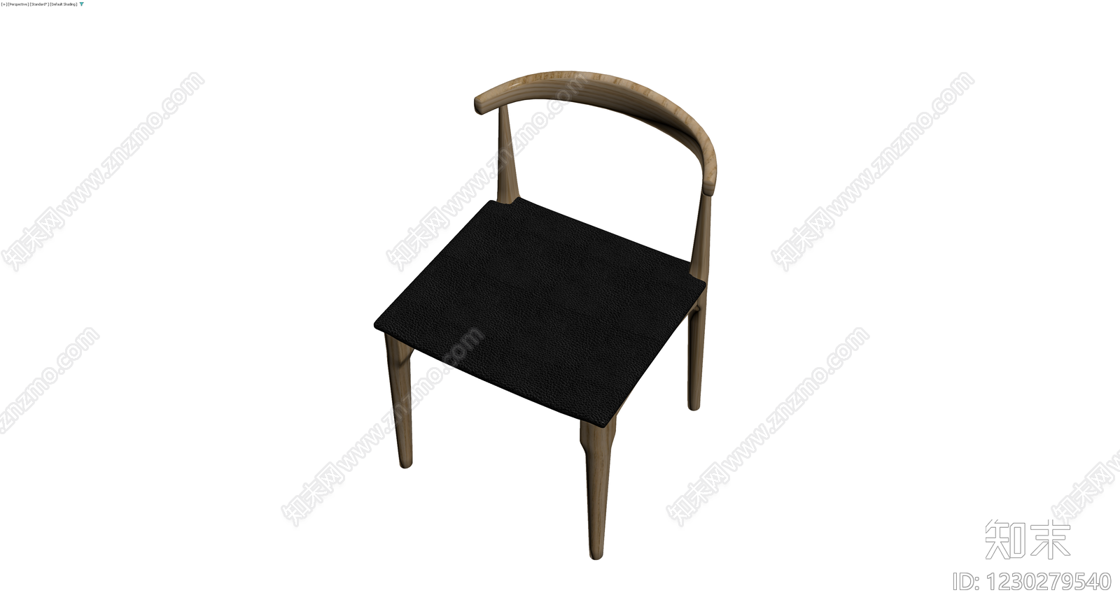 浅色木质圈椅3D模型下载【ID:1230279540】