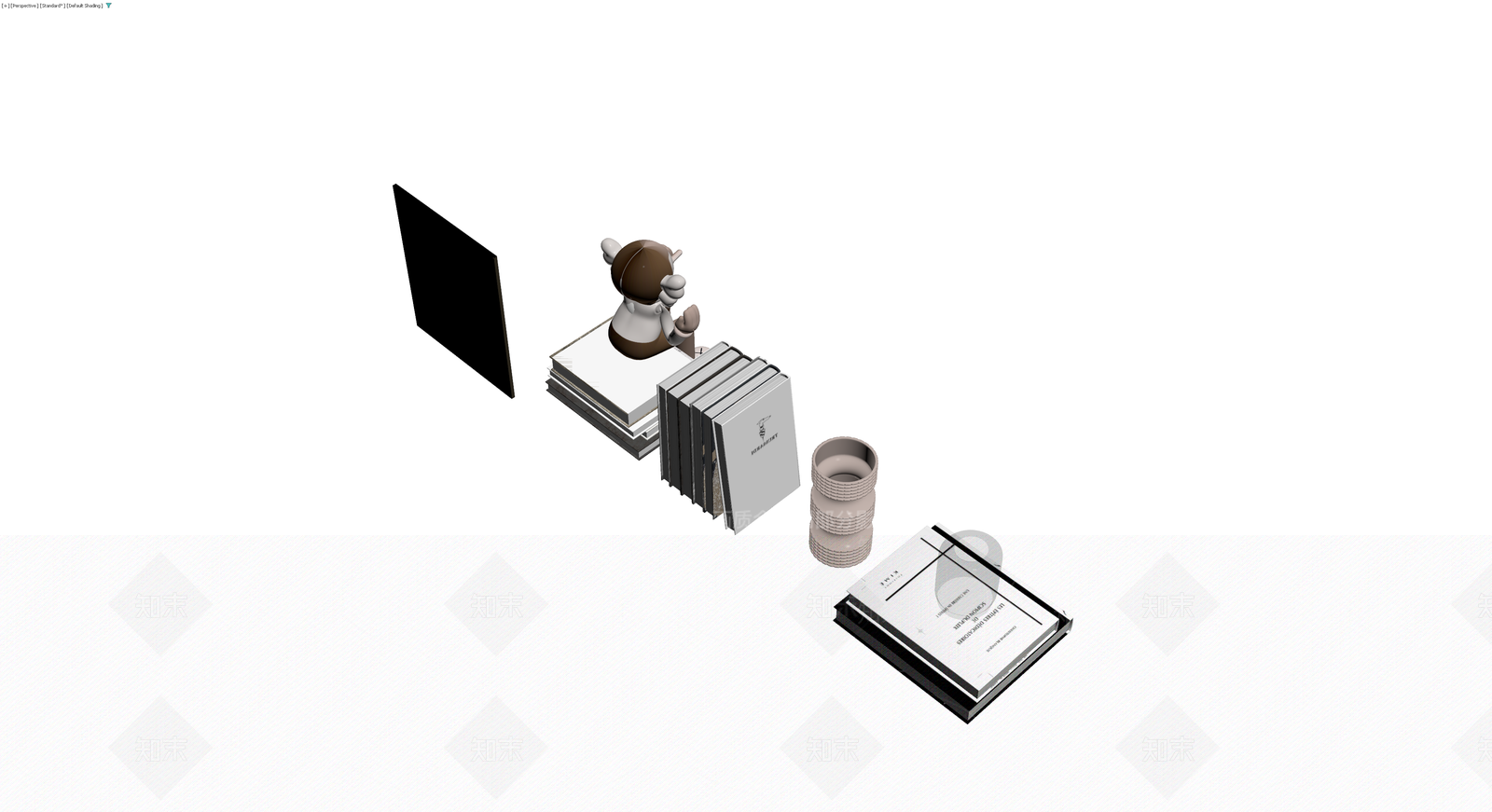 KAWS坐姿公仔组合3D模型下载【ID:1230669864】