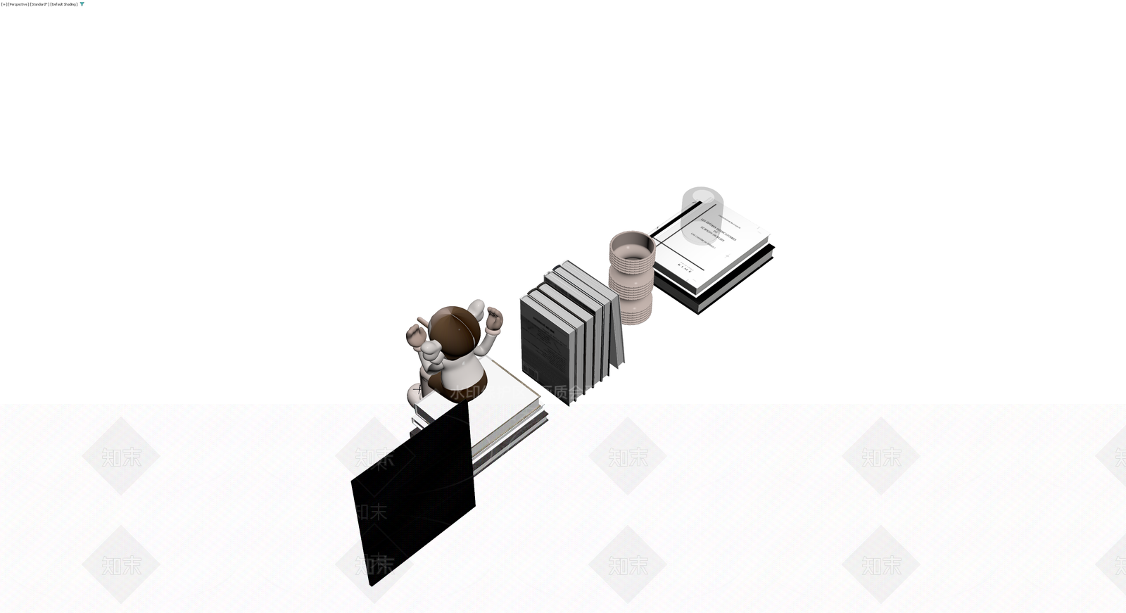 KAWS坐姿公仔组合3D模型下载【ID:1230669864】