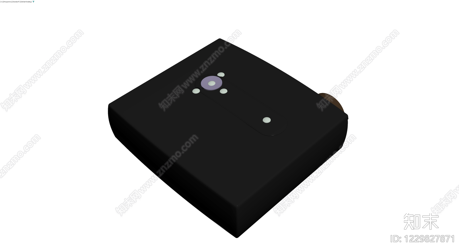 黑色投影仪模型3D模型下载【ID:1229827871】
