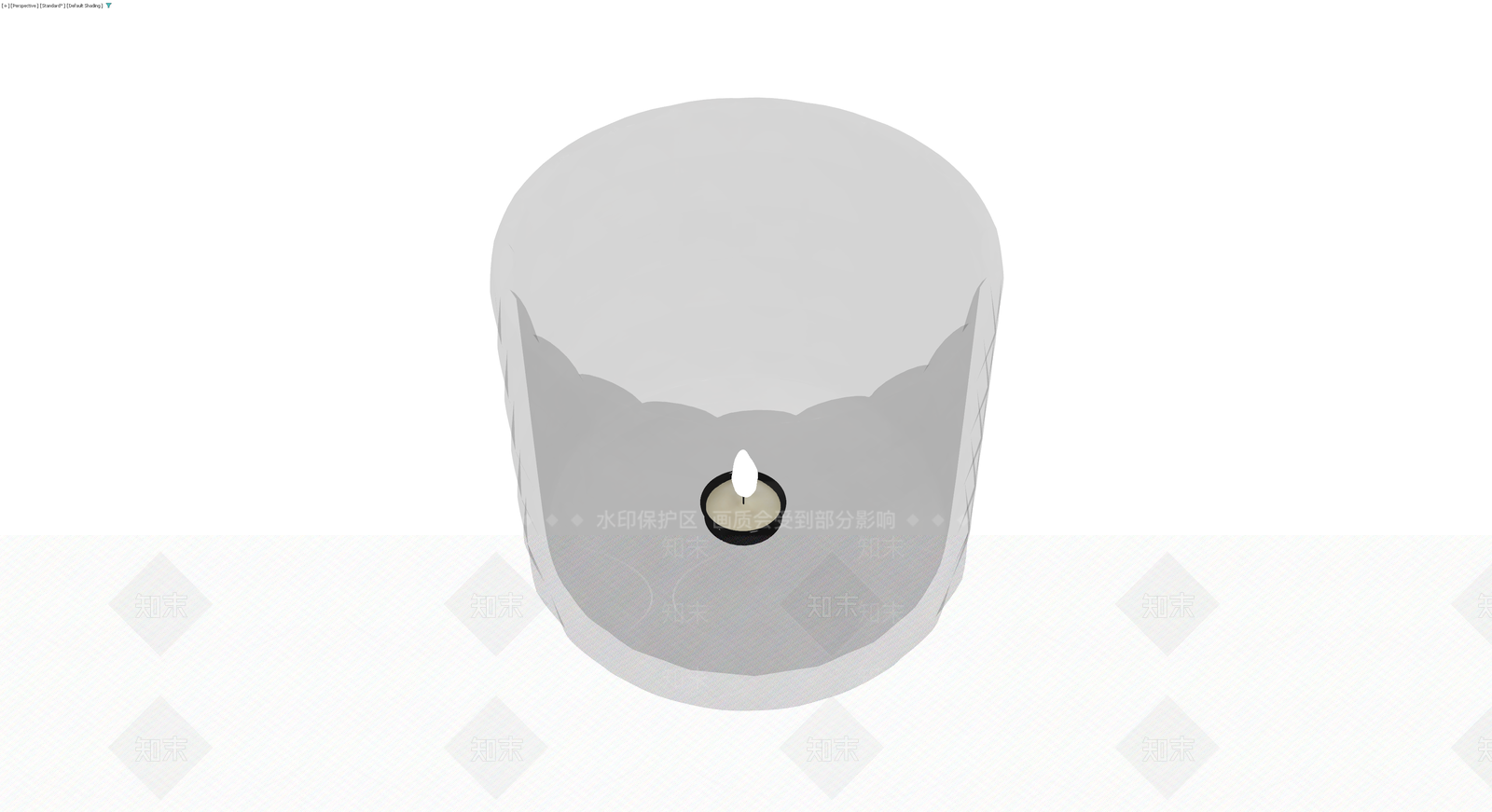 玻璃烛台罩模型3D模型下载【ID:1229851806】