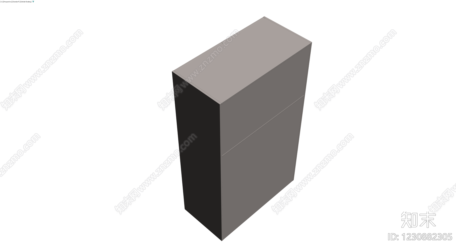 灰模四门储物柜3D模型下载【ID:1230882305】