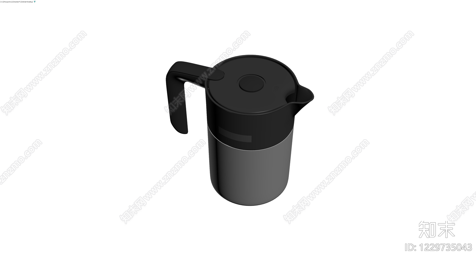 灰模保温壶3D模型下载【ID:1229735043】