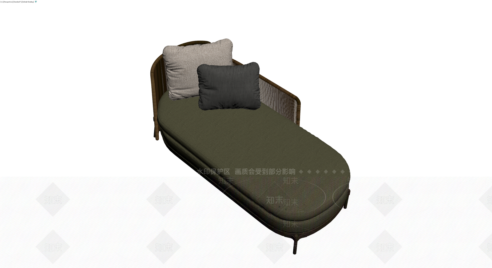 藤编软包贵妃榻3D模型下载【ID:1230371968】