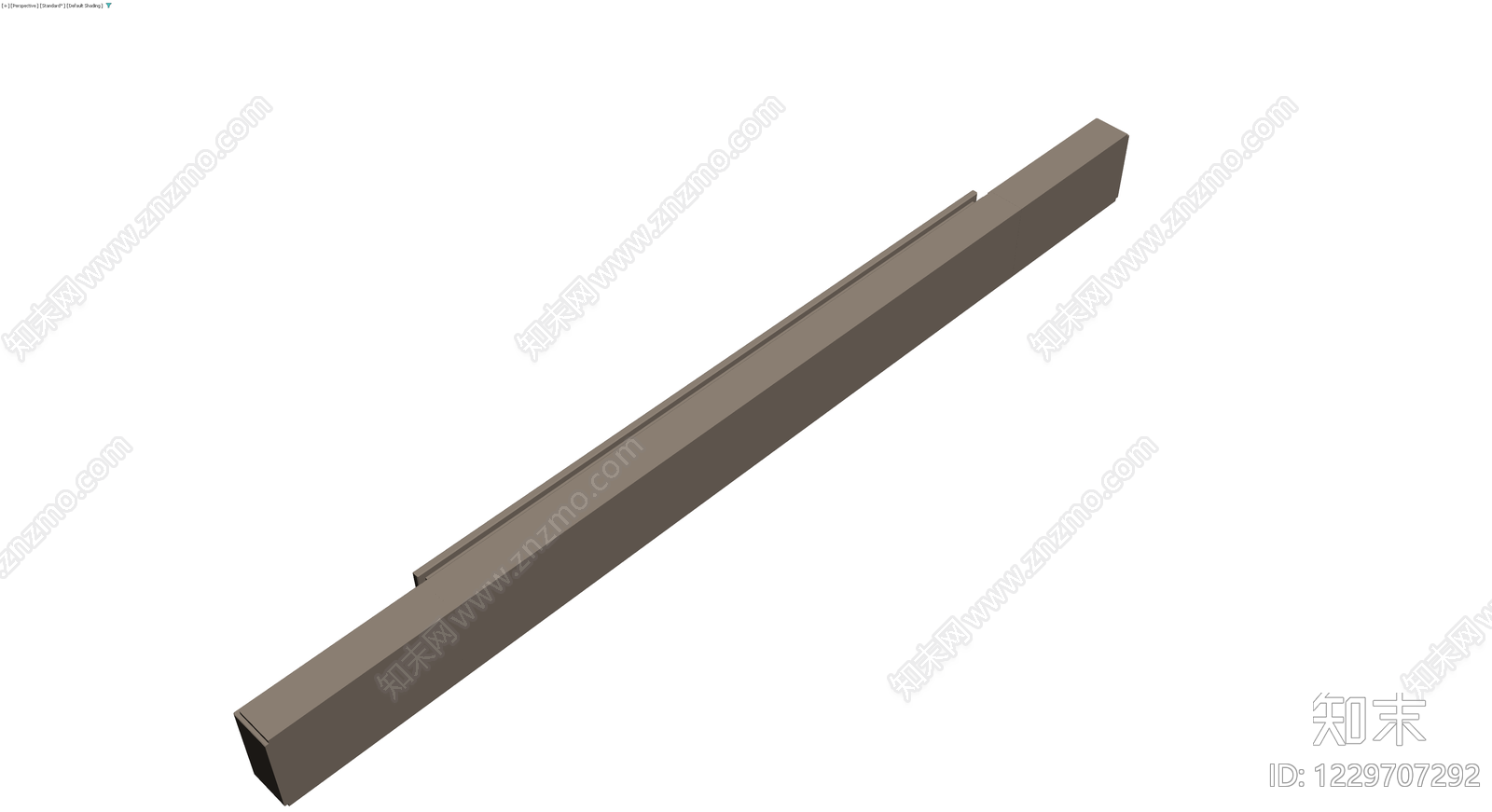 长条形装饰腰线灰模3D模型下载【ID:1229707292】