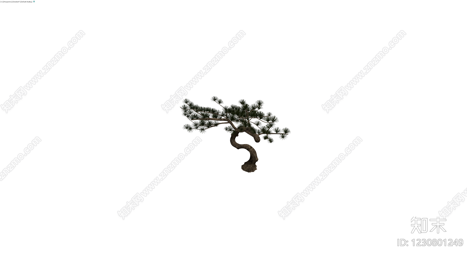 造型松树盆栽模型3D模型下载【ID:1230801249】