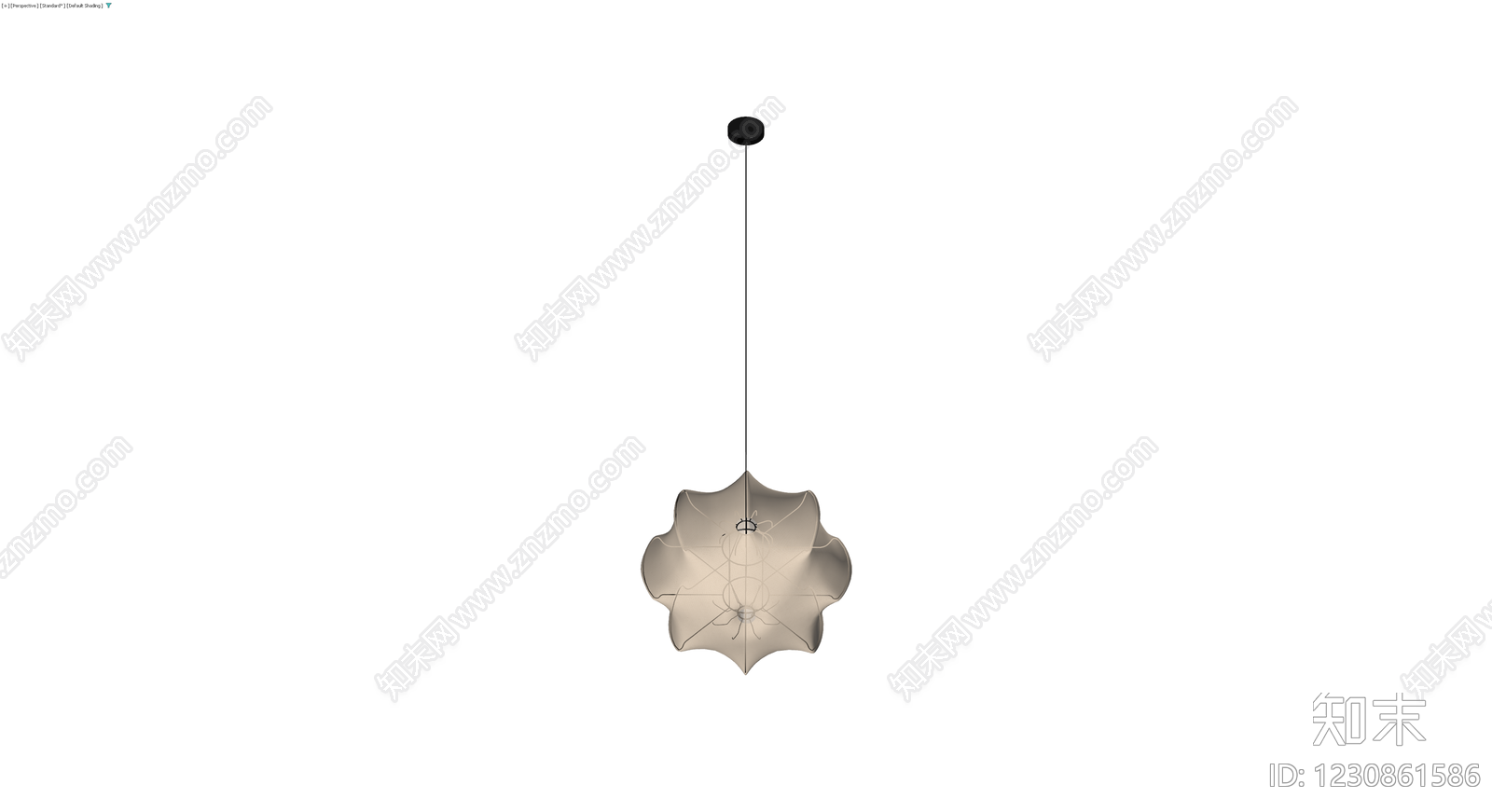 花瓣造型吊灯3D模型下载【ID:1230861586】
