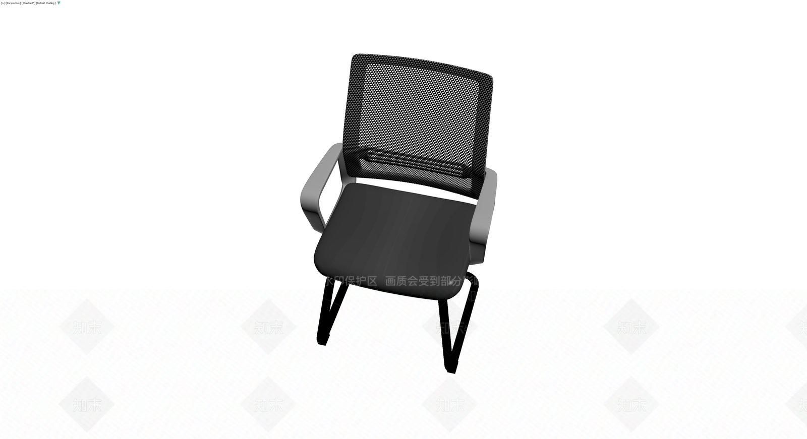 灰色网布办公椅3D模型下载【ID:1230539868】