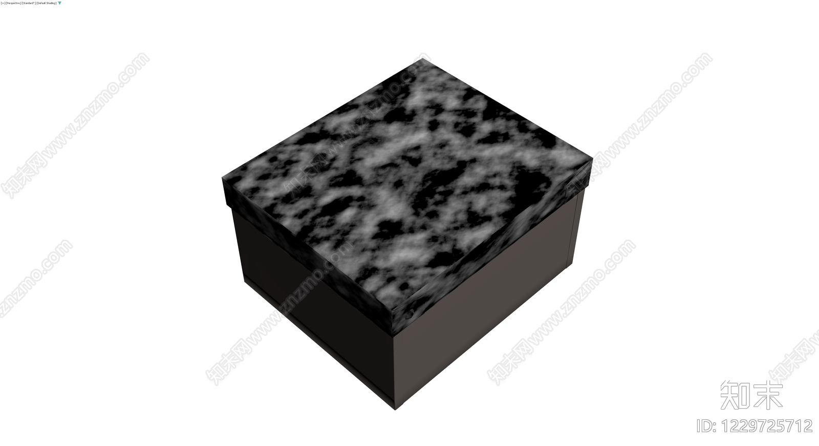 黑灰大理石纹手提箱3D模型下载【ID:1229725712】
