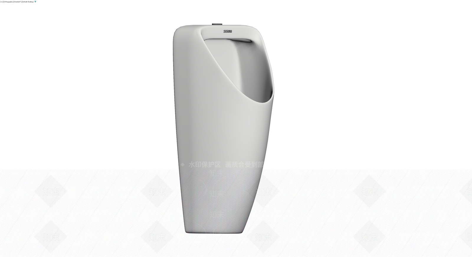 现代挂墙式小便器3D模型下载【ID:1230628865】