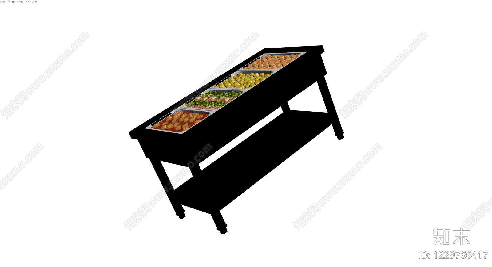 四格商用保温台3D模型下载【ID:1229766417】