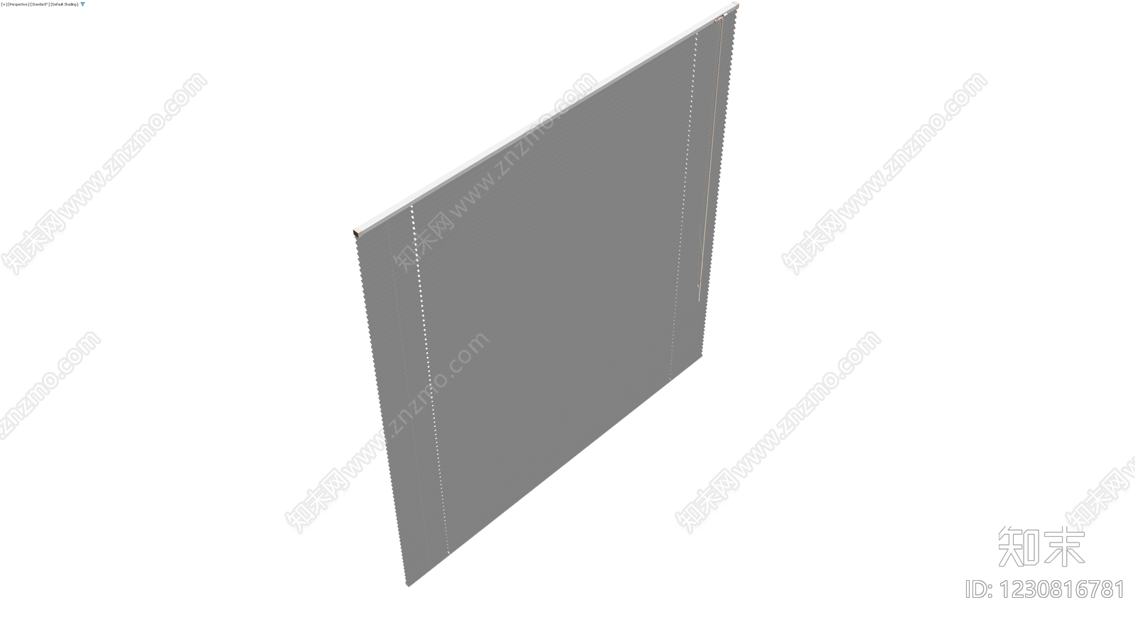 灰色百叶窗组件3D模型下载【ID:1230816781】