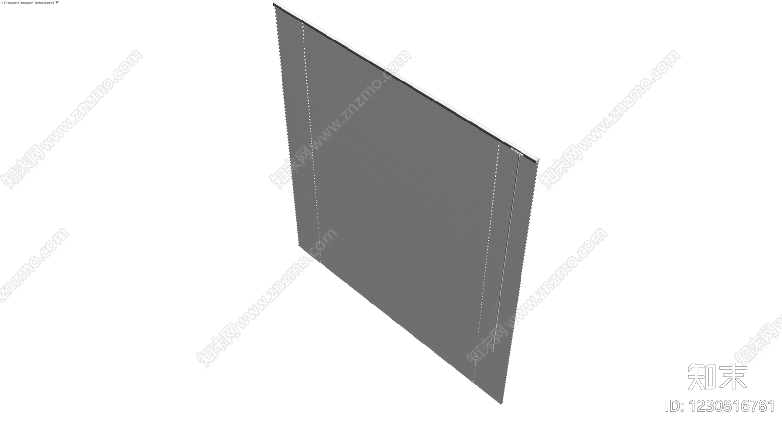 灰色百叶窗组件3D模型下载【ID:1230816781】