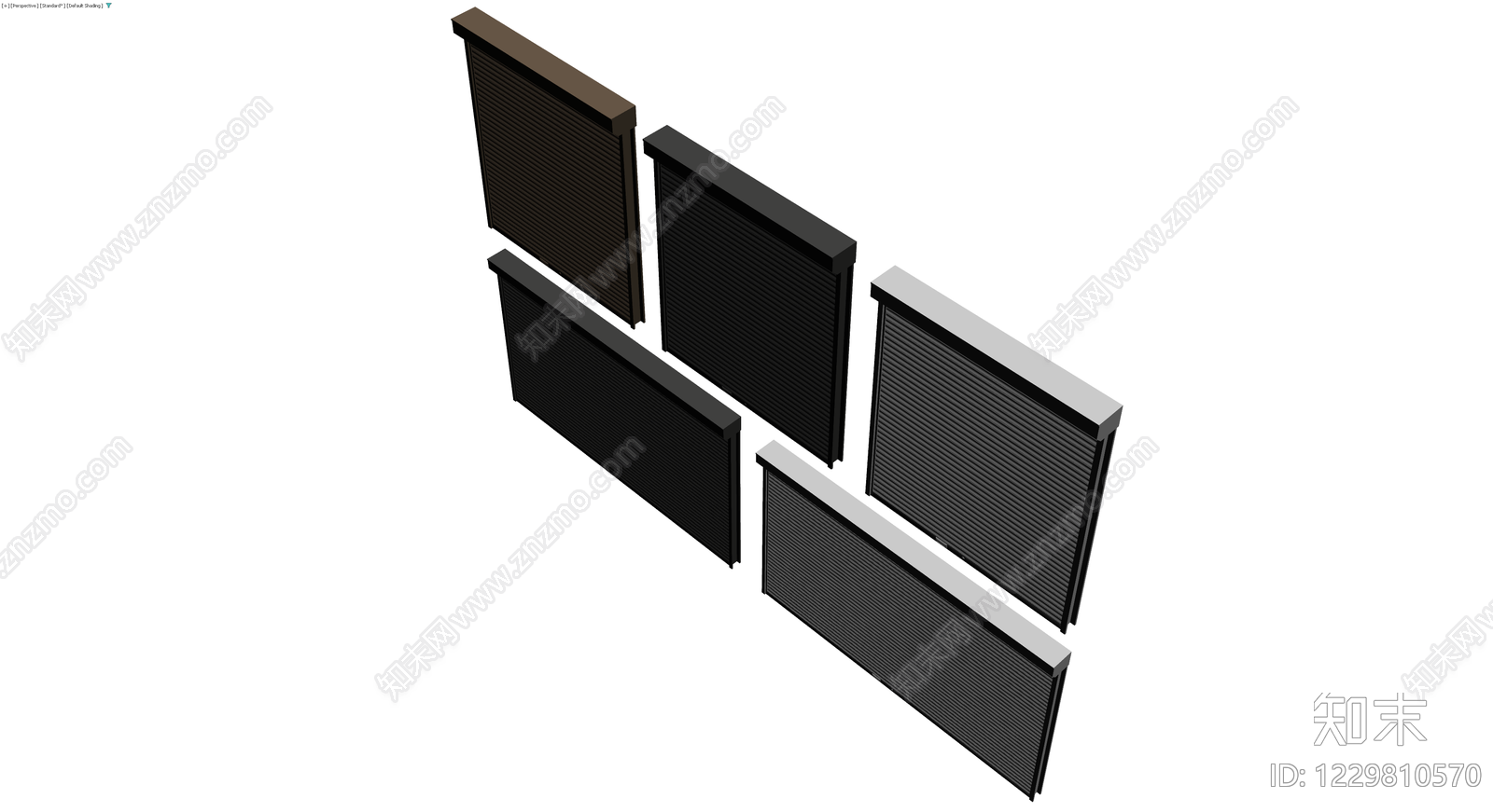 多色卷帘门模型组合3D模型下载【ID:1229810570】