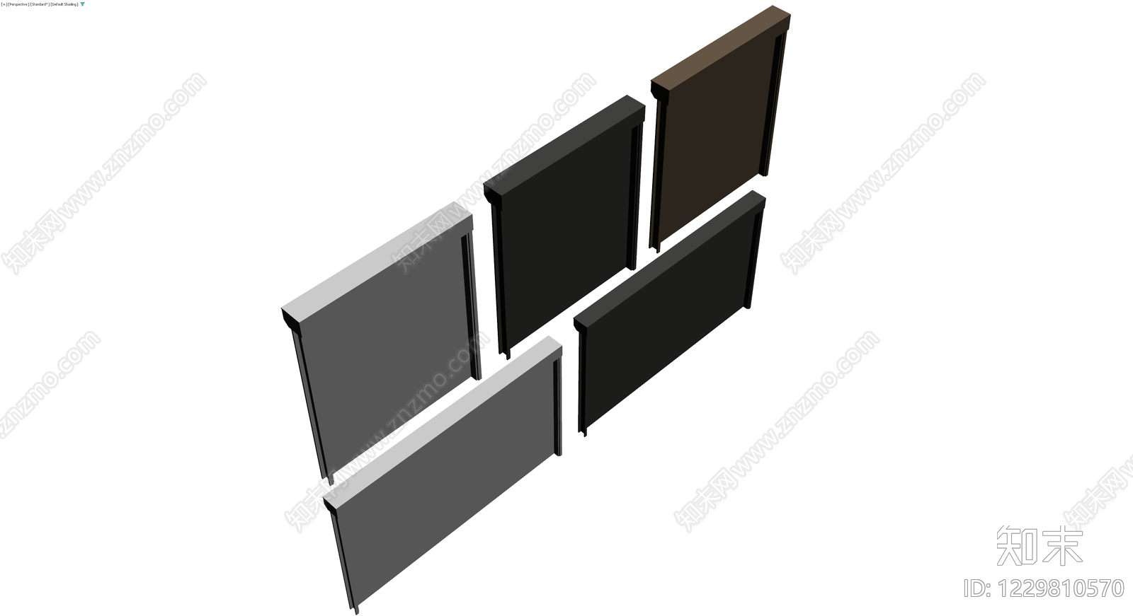 多色卷帘门模型组合3D模型下载【ID:1229810570】