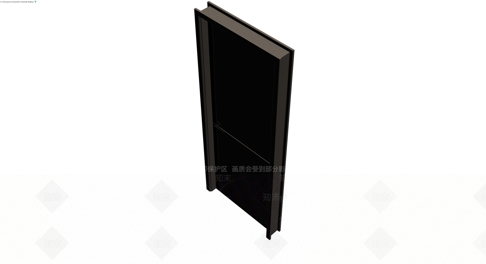 深色现代室内门3D模型下载【ID:1230749549】