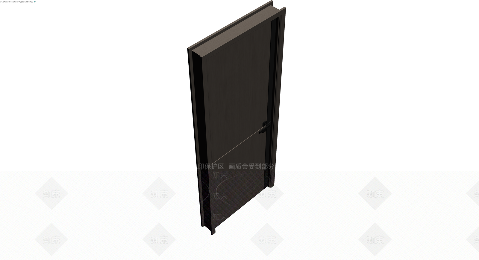 深色现代室内门3D模型下载【ID:1230749549】