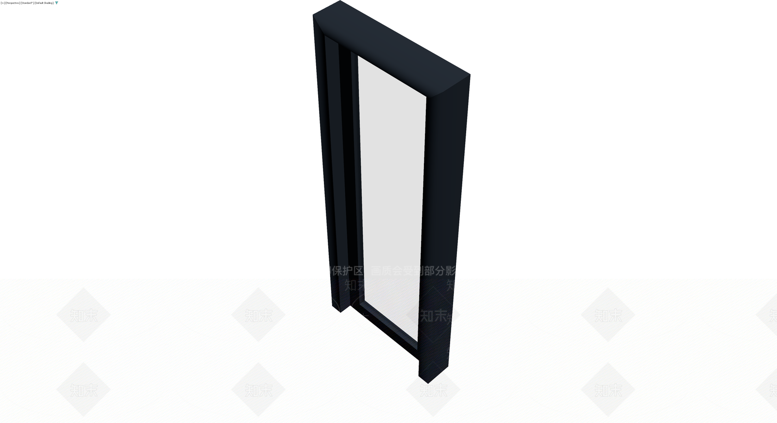 黑色单扇玻璃门3D模型下载【ID:1230724926】