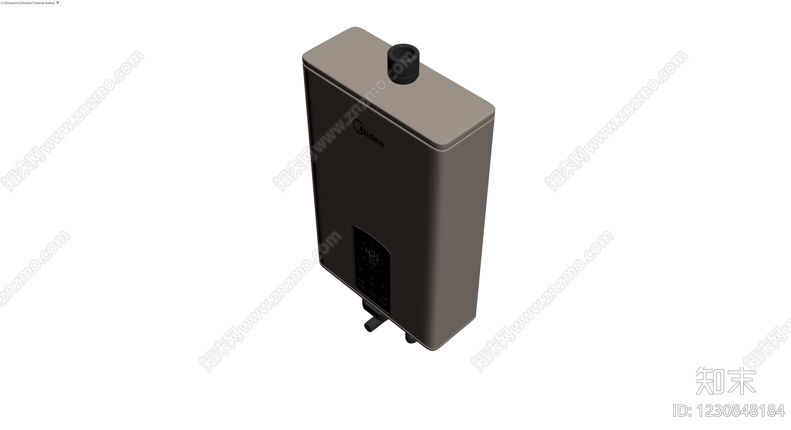 美的燃气热水器3D模型下载【ID:1230848184】
