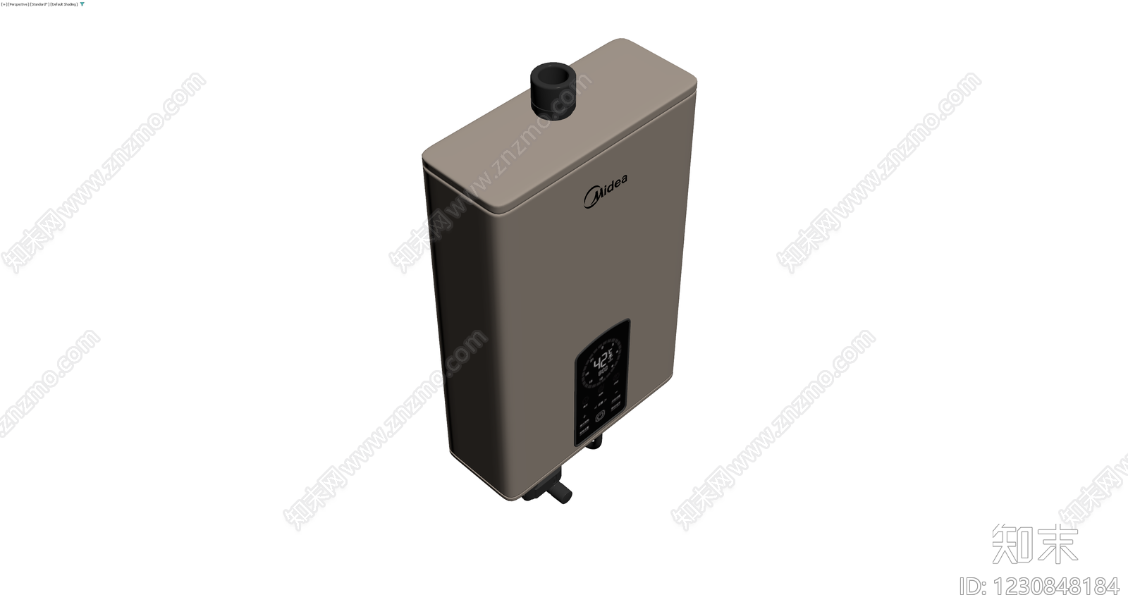 美的燃气热水器3D模型下载【ID:1230848184】