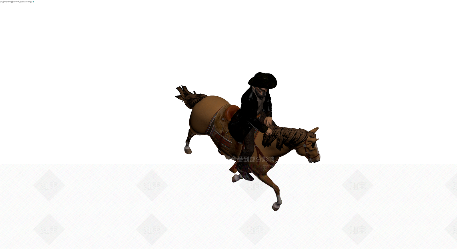 骑马人物角色模型3D模型下载【ID:1230563846】