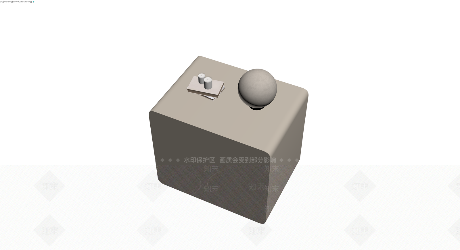 现代风格床头柜组合3D模型下载【ID:1230407249】