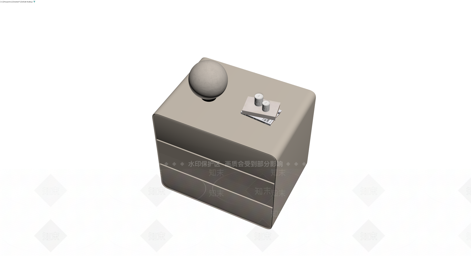 现代风格床头柜组合3D模型下载【ID:1230407249】